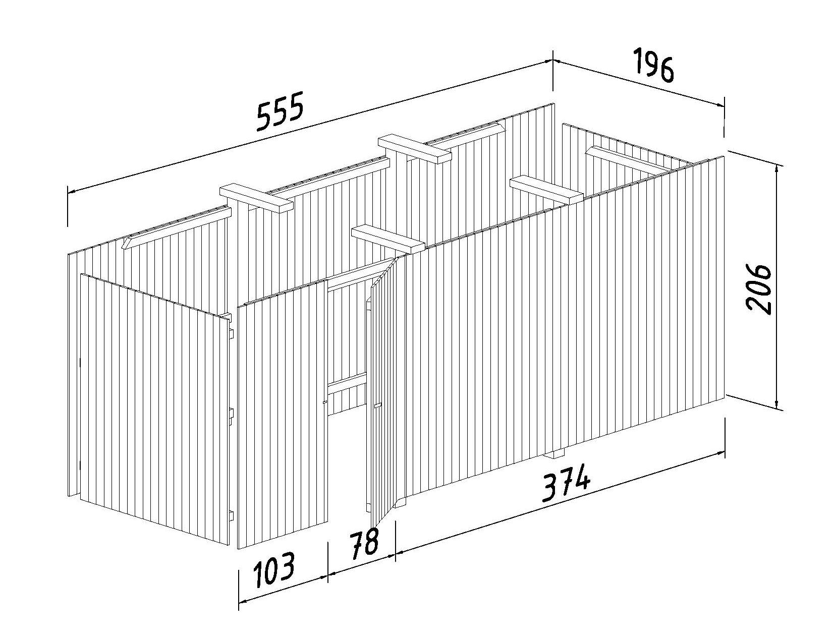 6.1_Palmako_Optional_Product_Karl_40.6_m2_Shed_measures