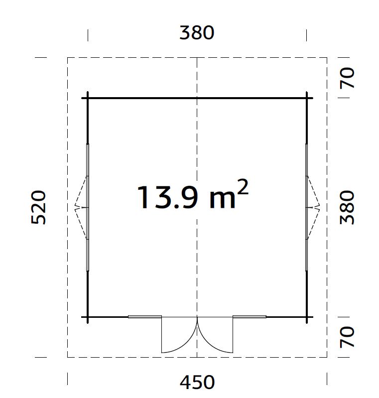 6.1_Palmako_cabin_Irene_13.9_m2_measures