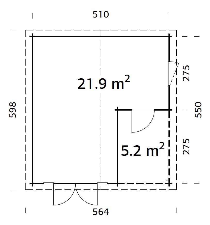 6.1_Palmako_cabin_Irene_21.9+5.2_m2_measures