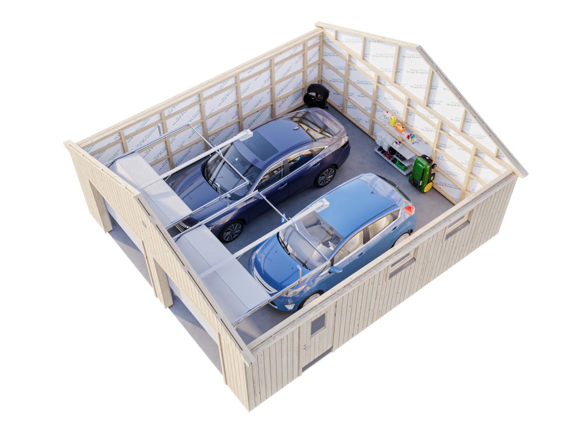3_Palmako_garage_Andre_44,7_m2_sectional_door_3D_cut